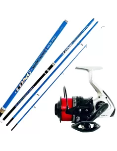 Kolpo Kit da Pesca in Mare Surfcasting con Canna 4.20 mt 230 gr Mulinello e Filo Kit da pesca Kolpo