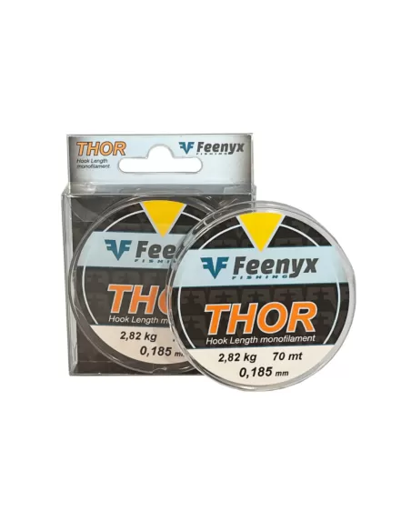 Feenyx Filo da Pesca da Terminali Resistente al Nodo e all'abrasione 70 mt Fili Fluorine Feenyx
