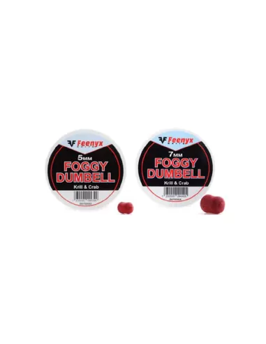 Foggy Dumbell Esca Universale per Tutti i Pesci Aroma Krill & Crab Pellet da Pesca Feeder Gara Feenyx