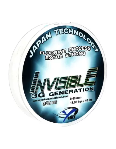 Yuki Nylon Invisible 50 mt completamente trasparente sott'acqua Fili da pesca Yuki