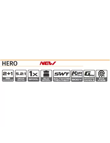 Kolpo Hero Mulinello da Pesca con Bobina in Alluminio Mulinelli da Pesca Kolpo