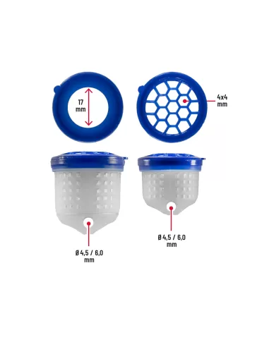 Colmic Euro Soft Pots Scodellini per Cima per Bigattini e Pellets Elastici Roubaisienne Colmic