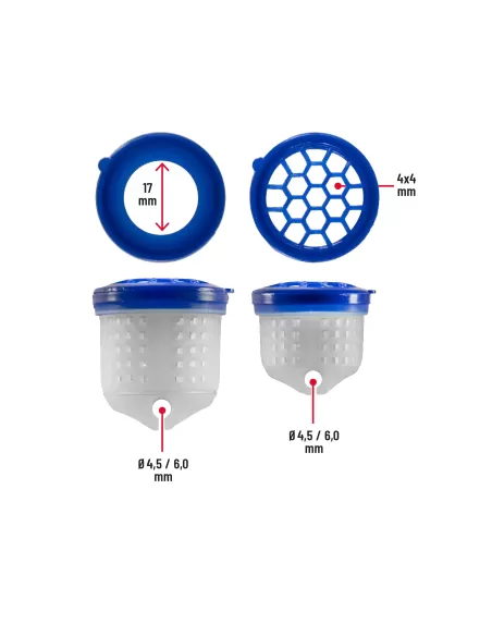 Colmic Euro Soft Pots Scodellini per Cima per Bigattini e Pellets Elastici Roubaisienne Colmic