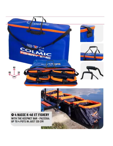 Colmic Fishery K-40 Porta 4 Nasse da Carpodromo  nasse e reti Colmic