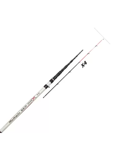 Yuki Multipla Sea Max Canna da Pesca 30/120 gr 4 mt con 4 Vette Canne da pesca Yuki