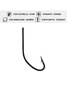 Maver MV R 1314 Ami da Pesca con Occhiello 25 pz Ami da pesca Maver
