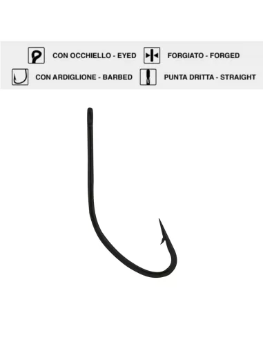 Maver MV R 1314 Ami da Pesca con Occhiello 25 pz Ami da pesca Maver