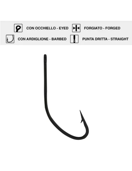 Maver MV R 1314 Ami da Pesca con Occhiello 25 pz Ami da pesca Maver