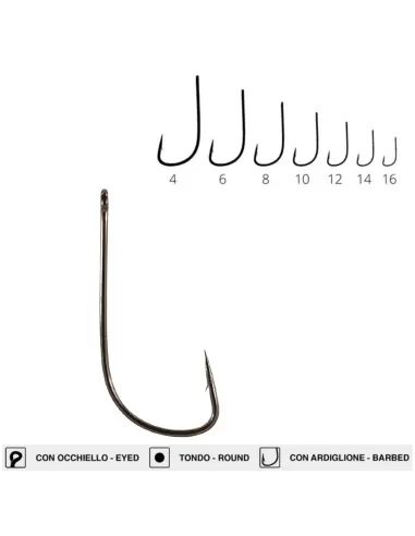 Maver Katana 1255 ami da pesca con Occhiello Sottile e Leggero Speciale Surfcasting 20 pz Ami da pesca Maver