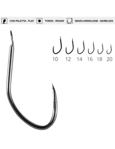 Maver Katana H50 amo da pesca a becco d'aquila con paletta Nik 20 pz Ami da pesca Maver