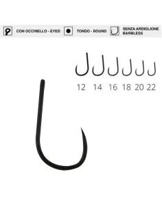 Maver Katana H335 amo da pesca Senza ardiglione filo sottile con occhiello 15 pz Ami da pesca Maver