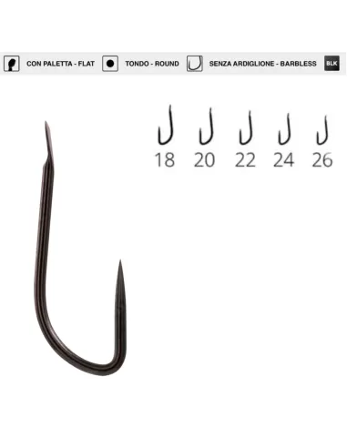 Maver Katana H222 ami da pesca senza ardiglione robustissimo 20 pz Ami da pesca Maver