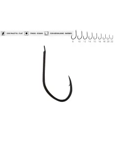 Maver Katana 1255 ami da pesca Amo a becco d’aquila con paletta e ardiglione 20 pz