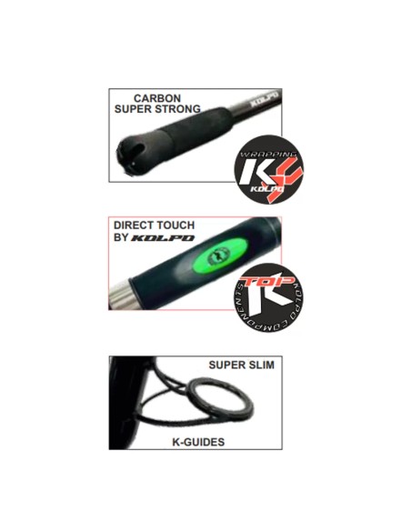 Kolpo Tumultuosa Canna da barca con crociera 150 gr Canne da pesca Kolpo