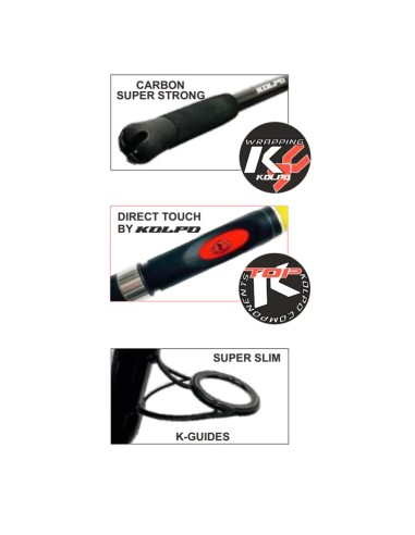Kolpo Tumultuosa Canna da barca con crociera 200 gr Canne da pesca Kolpo