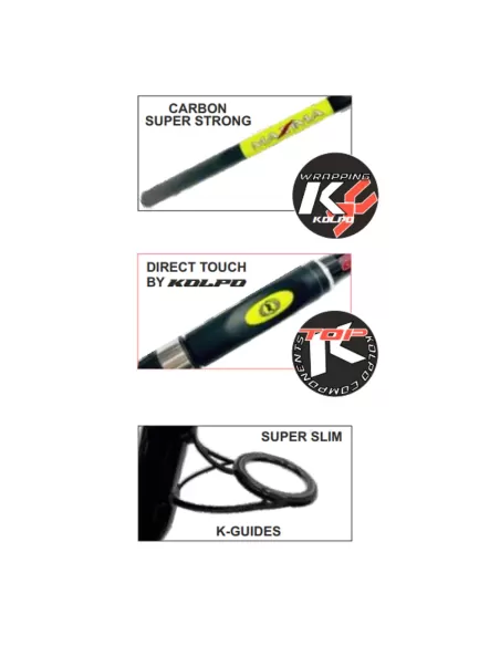 Kolpo Maxima Canna da Pesca Bolentino 200 gr Canne da pesca Kolpo
