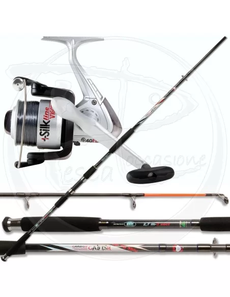 Combo siluro Carbon Silk Kit da pesca Lineaeffe