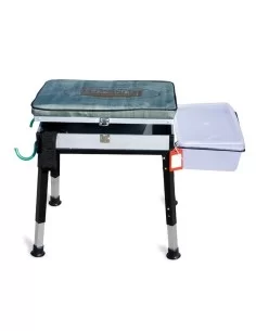 Lineaeffe Bench with tray, rod holder and storage compartment 
