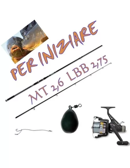 Kit Carpfishing: Canna mulinello minuteria Carpfishing Lineaeffe