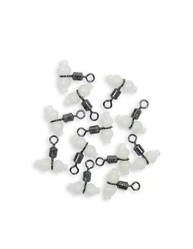 Rolling Swivel Girella con Perline Glow 12pz Minuteria Lineaeffe