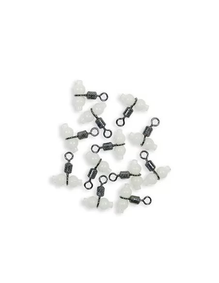 Rolling Swivel Girella with Glow Beads 12pz