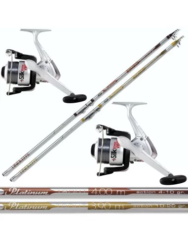 kit trota lago: 2 canne, 2 mulinelli Kit da pesca Lineaeffe