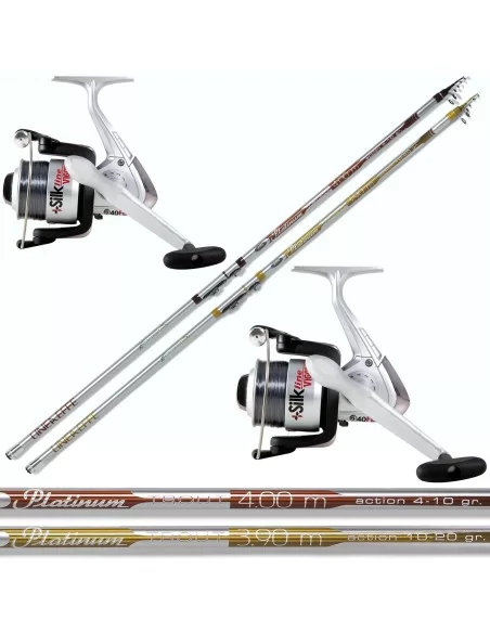 kit trota lago: 2 canne, 2 mulinelli Kit da pesca Lineaeffe