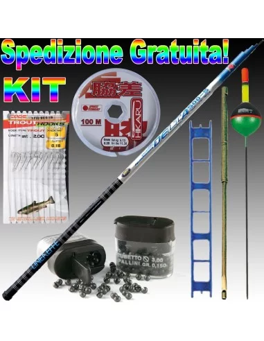 Kit trota cava fissa Kit da pesca Lineaeffe