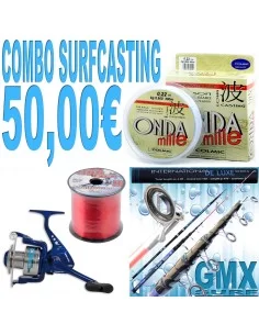 Combosurf Surfcasting canna mulinello filo Kit da pesca Colmic
