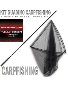 Palo e testa guadino Carpfishing Kit da pesca Lineaeffe