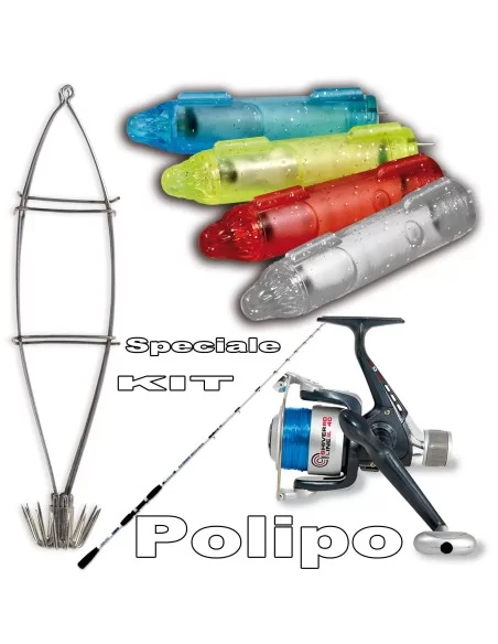 Kit completo pesca al polipo Kit da pesca Lineaeffe