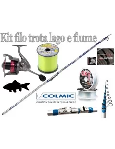Combo canna mulinello tremarella Kit da pesca Colmic