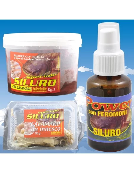 Kit esche e pastura siluro Kit da pesca Antiche Pasture