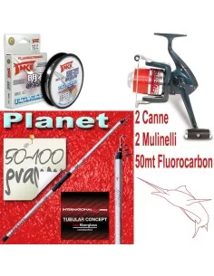 ᐅ 2 canne da pesca planet 2 mulinelli | SUPER OFFERTA