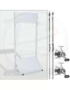 combo espositore e canne Kit da pesca Lineaeffe