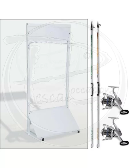 combo espositore e canne Kit da pesca Lineaeffe