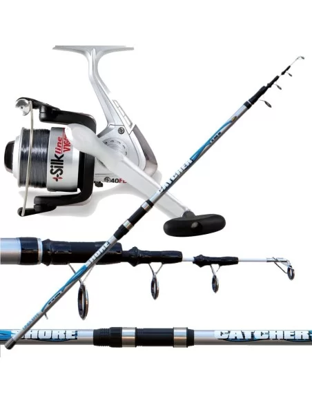kit surf casting shore catcher silk Kit da pesca Lineaeffe