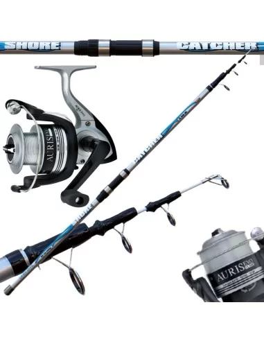 kit Canna surf casting 200 gr con mulinello trabucco Kit da pesca Altro
