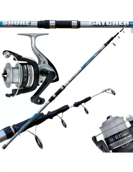 kit Canna surf casting 200 gr con mulinello trabucco Kit da pesca Altro
