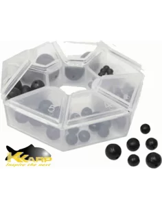 K Karp Scatolina Con Palline Assortite Paracolpo Costruzione Lenze Carpfishing K-Karp