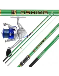 kit Surf Casting Canna Carbonio 3 pezzi Mulinello e Filo da Pesca Kit da pesca Sele