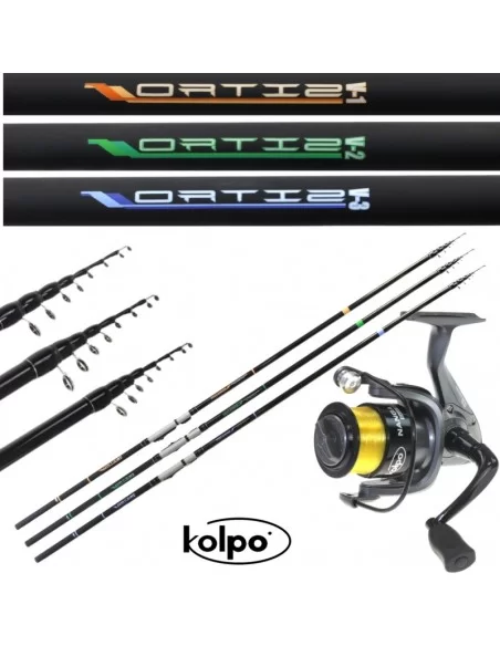 kit Pesca Trota Lago Pesca Recupero Canna Mulinello Filo Kolpo Kit da pesca Kolpo