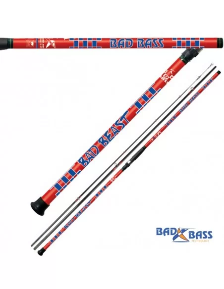 Canna da Pesca 3 Pezzi Bad Bass Bad Beast 4.60 mt 130 gr Canne da pesca Bad Bass