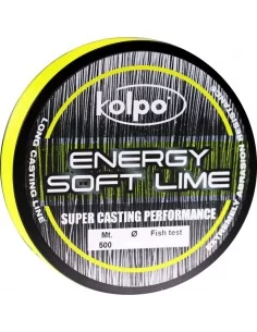 Filo da Pesca Energy Soft Lime Kolpo 500 mt  Fili da pesca Kolpo