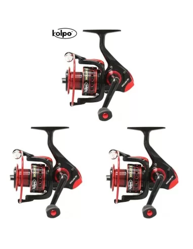 Kolpo Offerta Kit Mulinelli Pesca 6000 per Surf Leggero - Feeder - Pesca dalla Barca - Spinning Kit da pesca Kolpo