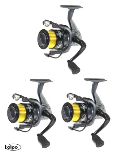 Kolpo Offerta Kit Mulinelli Pesca 2000 per Trota Lago - Feeder - Light Area - Spinning - Bolognese Kit da pesca Kolpo