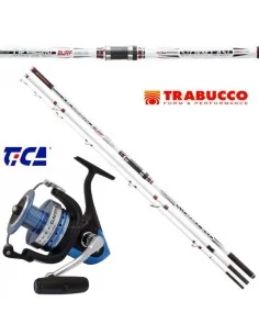 Kit Surf Casting Combo Top Canna Trabucco Deylan Mulinello Tica Kit da pesca Trabucco