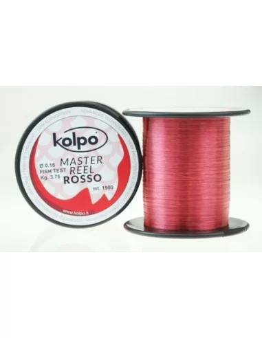 Kolpo Filo da Pesca Master Reel 1900 mt Rosso Fili da pesca Kolpo