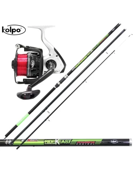 Combo Pesca Surfcasting Canna Carbonio Mulinello Talent Kolpo Kit da pesca Kolpo
