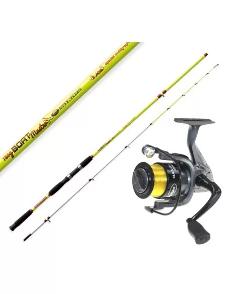 Reed Boat Master 1.80 mt 150 grams from boat Rod + reel and thread